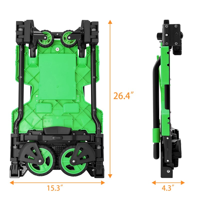 LoJok TECSPACE 2 in 1 Folding Hand Truck, 400 LBS