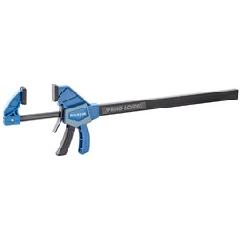 Rockler Spring-Loaded One-Handed 10” Bar Clamp – Trigger Clamp leaves other Hand Free to Position Parts – Pistol Grip Woodworking Clamps Closes Jaws for one-handed clamping – Nylon Quick Clamps