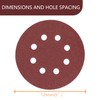 ZUYUEE 30PCS 125mm Sanding Discs 80 Grit,8-Hole Sand Paper,Sandpaper for