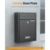 Uniclife Wall Mount Mailbox for Outside, Locking Mail Box, Large