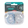 Dr. Talbot's Soft-Flex Chupetes ortodónticos 6-12 meses, azul/gris, paquete de