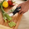 Digitaland No Cutting Board Clever Cutter with Wall Stand, Black