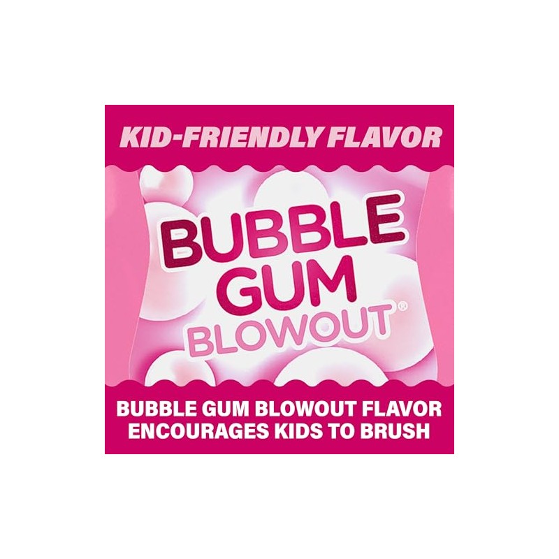 ACT Kids Bubblegum Blowout Toothpaste 4.6 ounce (Pack of 3)