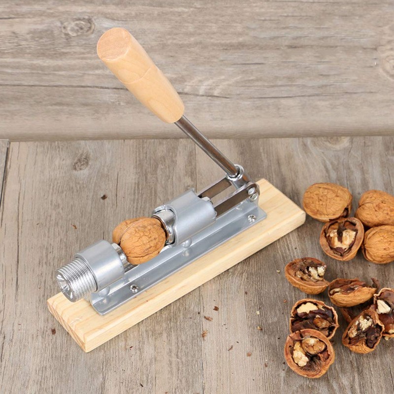 Cascanueces de acero inoxidable portátil, herramienta para abridor de nueces,
