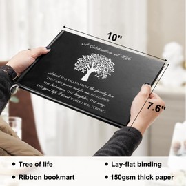 SOITIS Funeral Guest Book Memorial Guest Book for Funeral, Celebration of Life Guest bookTree of Life 80 Pages Funeral Sign-in Book - A Celebration of Life