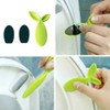 MinniLove Toilet Seat Handle Handle Handle Green Leaf Design Bathroom