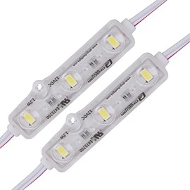 Q QINGCHEN Blue LED Module 12V DC 1.2W 25Ft 50pcs/Chain 5630smd Module Strip Light for Lightbox Letter Advertising Signs with Tape Adhesive Backside (100pcs Pack)