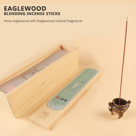 AEIUER 400 Pieces Joss Incense Sticks,Asian Classic Blending Incense, Natural Fragrance Air Freshener -Eaglewood 红土沉香