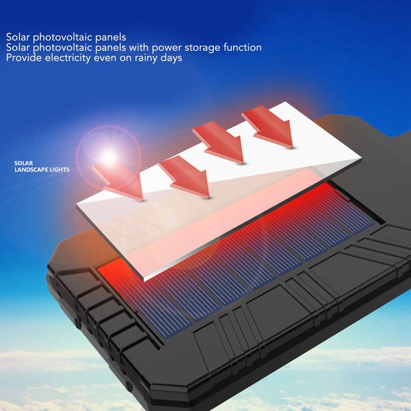 Solar Wall Light IP65 Waterproof 3000LM 2400MAH Battery Motion Sensor