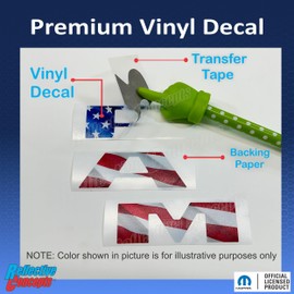 Reflective Concepts RAM Grille Emblem Overlay Decal 2019-2024 Ram 1500, NOT for Classic or TRX (Color: Gloss Black)