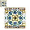 LESSER & PAVEY Tuscany Ceramic Single Coaster Mediterranean Floral Art Design Vibrant Colour