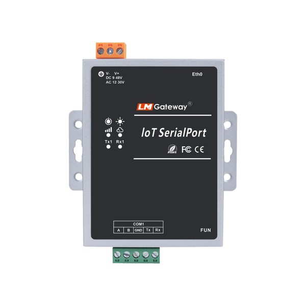 LM IoT SerialPort Converter-Transparent Transmission for RS232/RS485 to Ethernet,Multi-Network (Wire),Supports