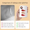 DHWEKU Makeup Mixing Palette Makeup Palette Stainless Steel Mixing Palettes
