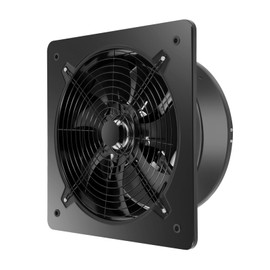 PSUFURV 16 Inch Utility Blower Fan, Chicken Coop Fan Square Mute Fans Wall Mounted for Greenhouse Garages Attic Shops Chicken Coop 282517ft ³/H Volume 2800rpm Black