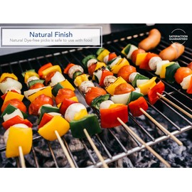 Royal Imports 24" Natural Wood Plant Stake, Floral Picks, Roasting Sticks, Wooden Kebob Grilling Skewers, Sign Posting (100 Pcs)