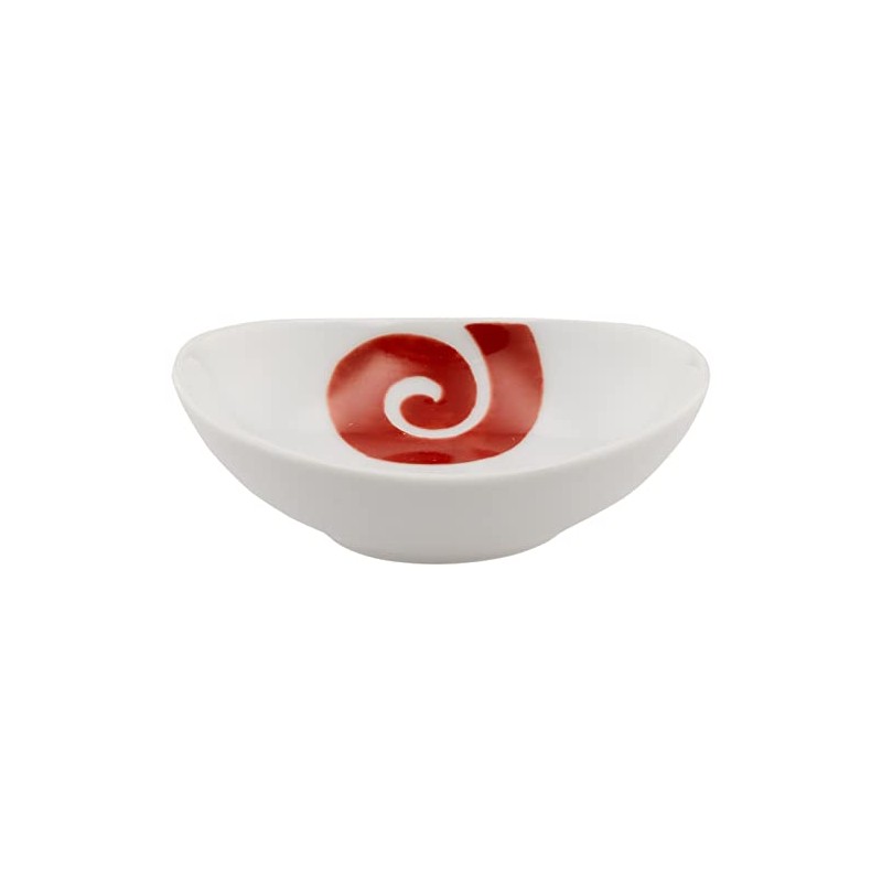 Hasamiyaki 42888 Small Oval with Brocade Swirl Pattern
