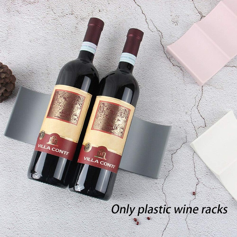 CALIDAKA 4Pcs European Style Wine Rack Countertop Wine Bottle Display