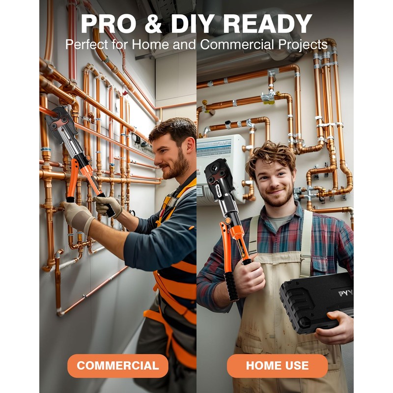 PYY Copper Pipe Crimping Tool - Hydraulic Copper Press Tool