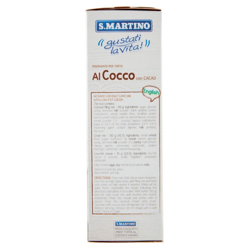 S.Martino Torta Al Cocco Con Cacao, 285 Grammo