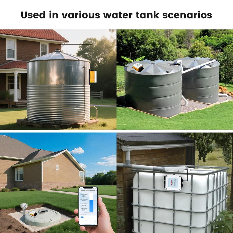 Moray Smart WiFi Water Level Sensor Submersible Tank Level Monitor