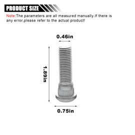 5PCS M12x1.5 Wheel Lug Bolts, 48mm Long Extended Vehicle Wheel Steel Lug Bolts, Car Wheel Studs Compatible with OEM#610-266 90942-02049 GS430 LS400 RX330