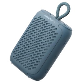 MIATONE GoSound Bluetooth 5.4 Speaker, Bath Speaker, 10W Output, Shockproof, Waterproof, Equipped with Passive Radiator, Wireless Stereo Compatible, Portable, Lightweight (7.4 oz (210 g), Up to 12 Hours Playtime, Compatible with PC, Smartphone, Outdoor, 