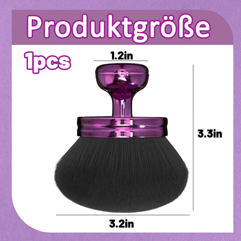 Self-tanning brush, extra purple powder brush, large, portable tanning body