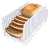 Bread Slicer for Homemade Breads, Adjustable Thickness Slicing Guide, Foldable