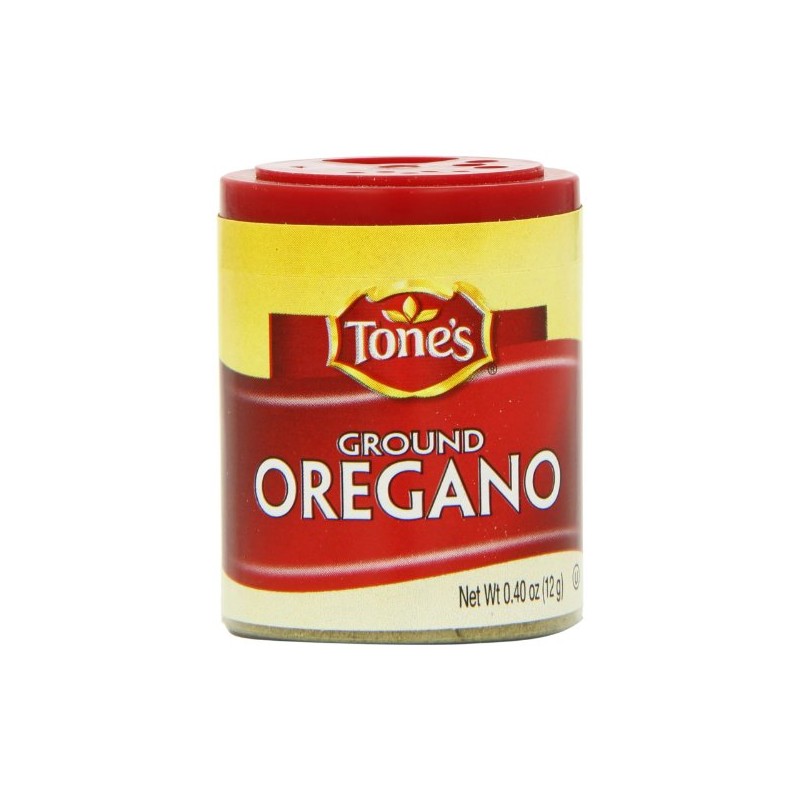 Tone's Mini's Oregano, Ground, 0.40 Ounce (Pack of 6)