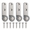 Sliding Door Roller Wheels for Smooth Movement – 4-Piece Metal