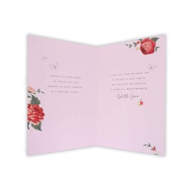 Clintons: Daughter & Son In Law Wedding Anniversary Card 11cm x 15cm