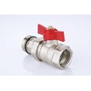 zencQ Ball Valves with Red Handle for Distributor 1 Inch,