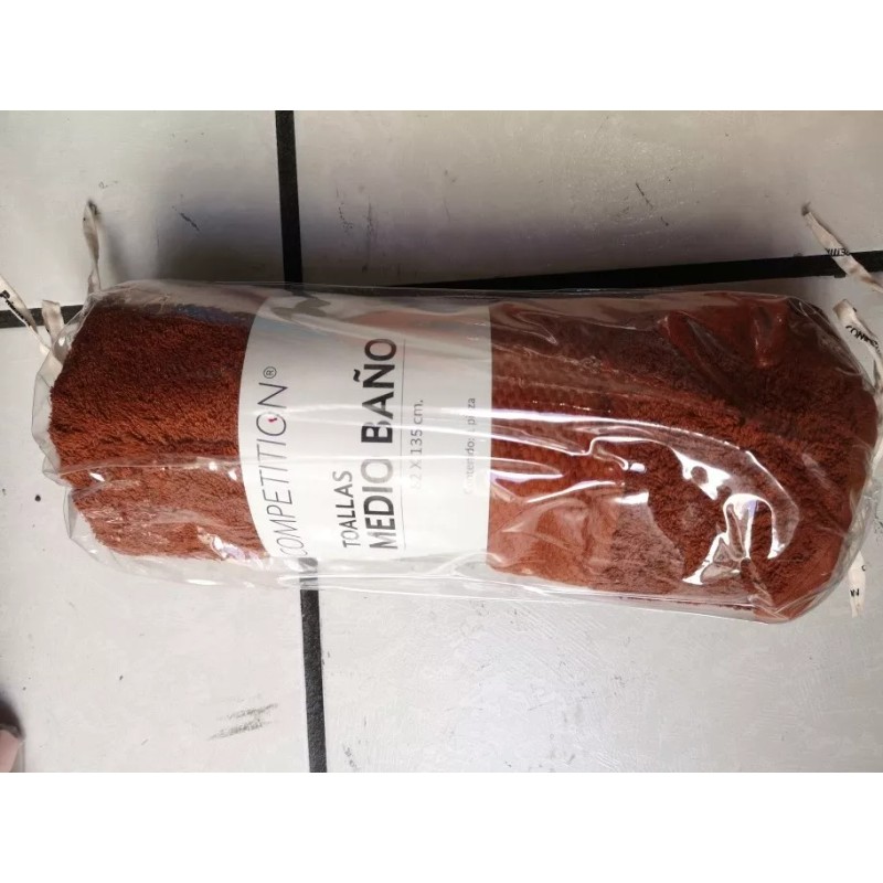 Competition Toalla Medio Baño 100% Algodón 600grs, Súper Absorbentes Color