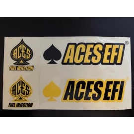 ACES 4PCS ACES FUEL Injection stickers racing hotrods drifting offroad drags nhra