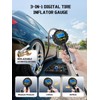 AZUNO Bike Tire Inflator with Pressure Gauge