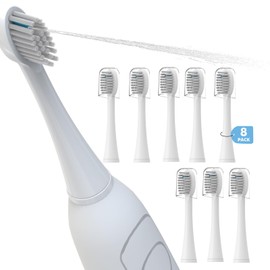 Replacement Heads for Waterpick Sonic Fusion 2.0-Brush Heads for Waterpik Sonic-Fusion SF01, SF02, SF03 & SF04,8 Pack White