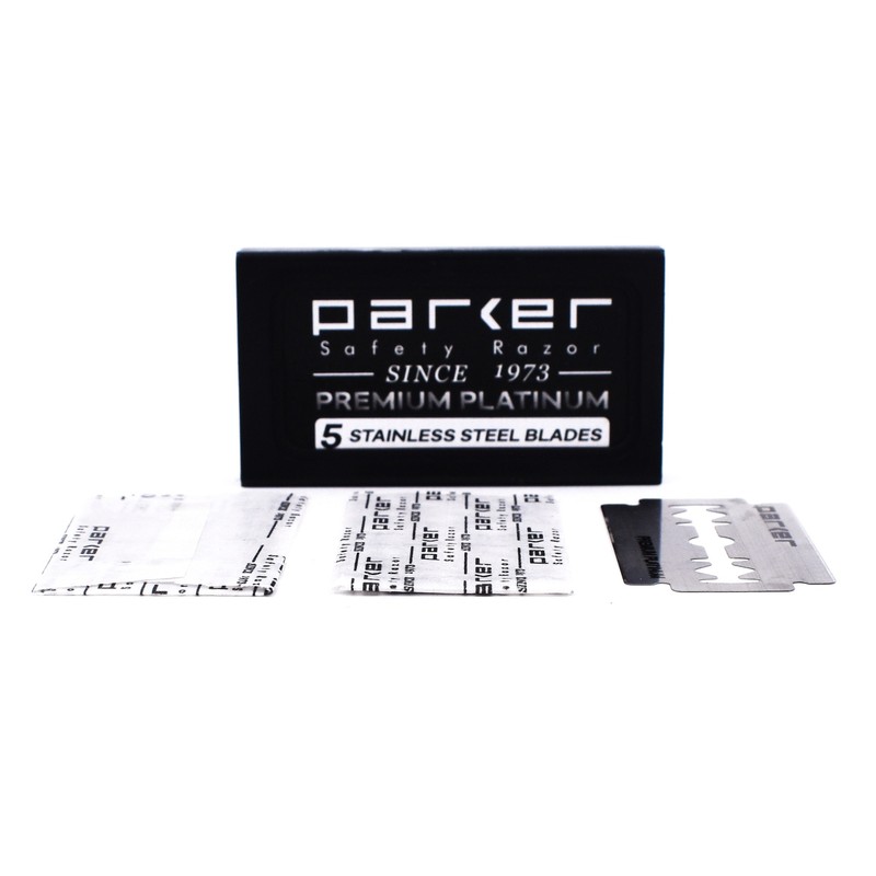 Parker T-Shaped Razor Replacement Blades (Double-edged Replacement Blades, 5 Pieces