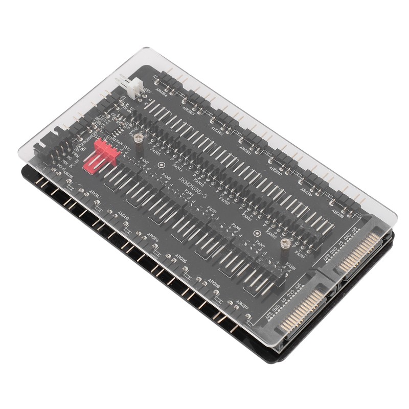 2 in 1 16 Way ARGB PWM Fan Hub SATA