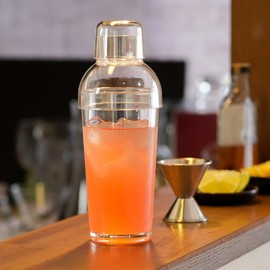 Thunder Group PLTHSS016C 16oz Break-resistant Plastic Polycarbonate Dishwasher Safe Cocktail Shaker