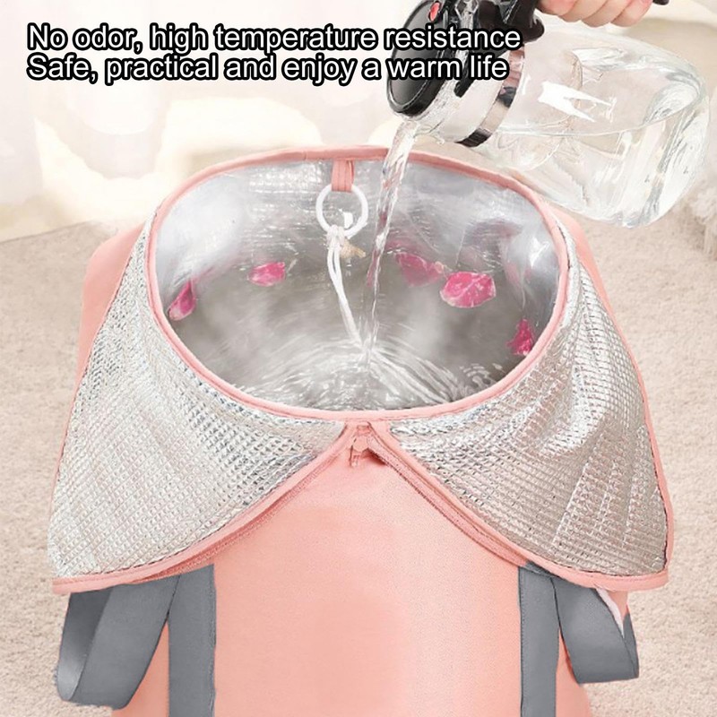 Foldable Foot Bath Soaking Bag - 11.81x25.98 inches Aluminum Foil