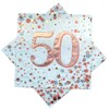 Oaktree Sparkling Fizz 50th Rose Gold 33 cm x 33