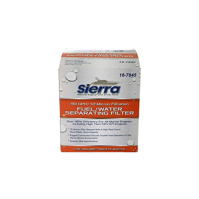New Sierra 18-7945 Fuel Water Separator Filter 4 Pack SIE