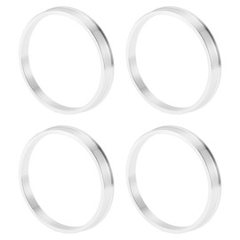 INFINAUTO Car Wheel Hub Centric Rings OD 71.1mm to ID 65.1mm Wheels Center Shaft Shock Absorbing Hubrings Aluminium Alloy Silver Tone Durable