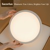 Sacorlux 12 Inch Flush Mount Ceiling Light Fixture, 5CCT Adjustable