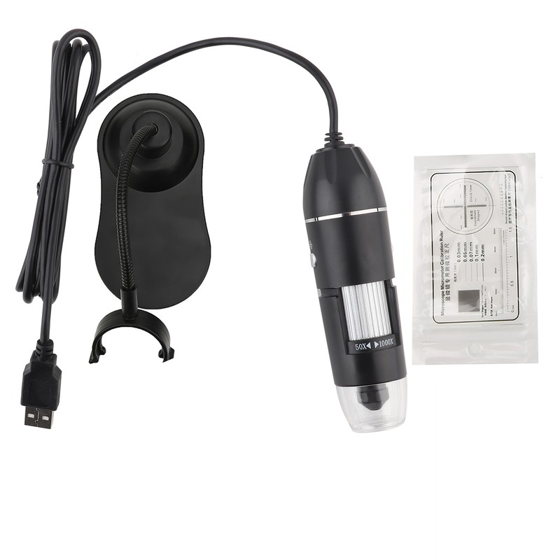 LED 50X-1000X USB Digital Microscope Electronic Microscope with Bracket