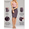Premium Stretch Pencil Skirt for Women with Slit - Pull