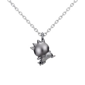 [UTORERE] Sanrio Bad Batsumaru NSaBB-100-SV Gift BAD BADTZ-MARU Necklace, Silver, Women's, Gift