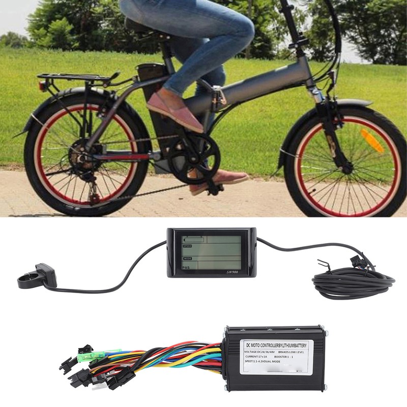 Electric Bike Conversion Kit 3 Mode 17A Controller SW900 Display