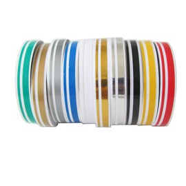 2Rolls 12mm 0.5" Pinstripe Pinstriping Pin Stripe Decals Vinyl Tape Stickers Pinstripe Tape Car Decal Vinyl Automotive Pinstriping Tape for Cars