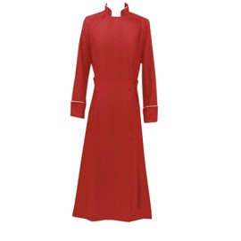 MYAYD Women Cassock Choir Cassock Church Robe Minister Robe Clergy Pulpit Liturgical Handmade (5XL, Red)